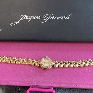 * Not Working* Jacques Prevard Genuine Diamonds, Rubies, Sapphire Bezel Watch!